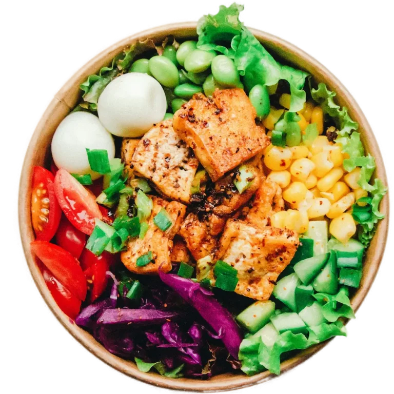 Bol de nourriture variée